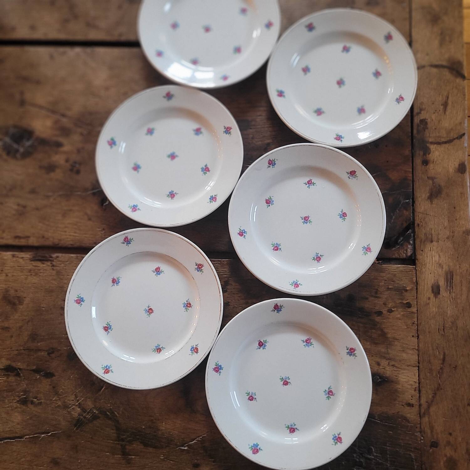 Lunéville KG – assiettes dessert – années 1940