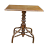 Curved wooden pedestal table 1900