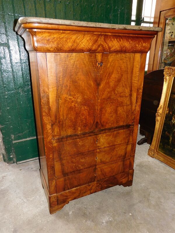 Secretary louis philippe in walnut