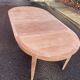 Table à manger scandinave extensible rénovée en chêne 110cm du XXème