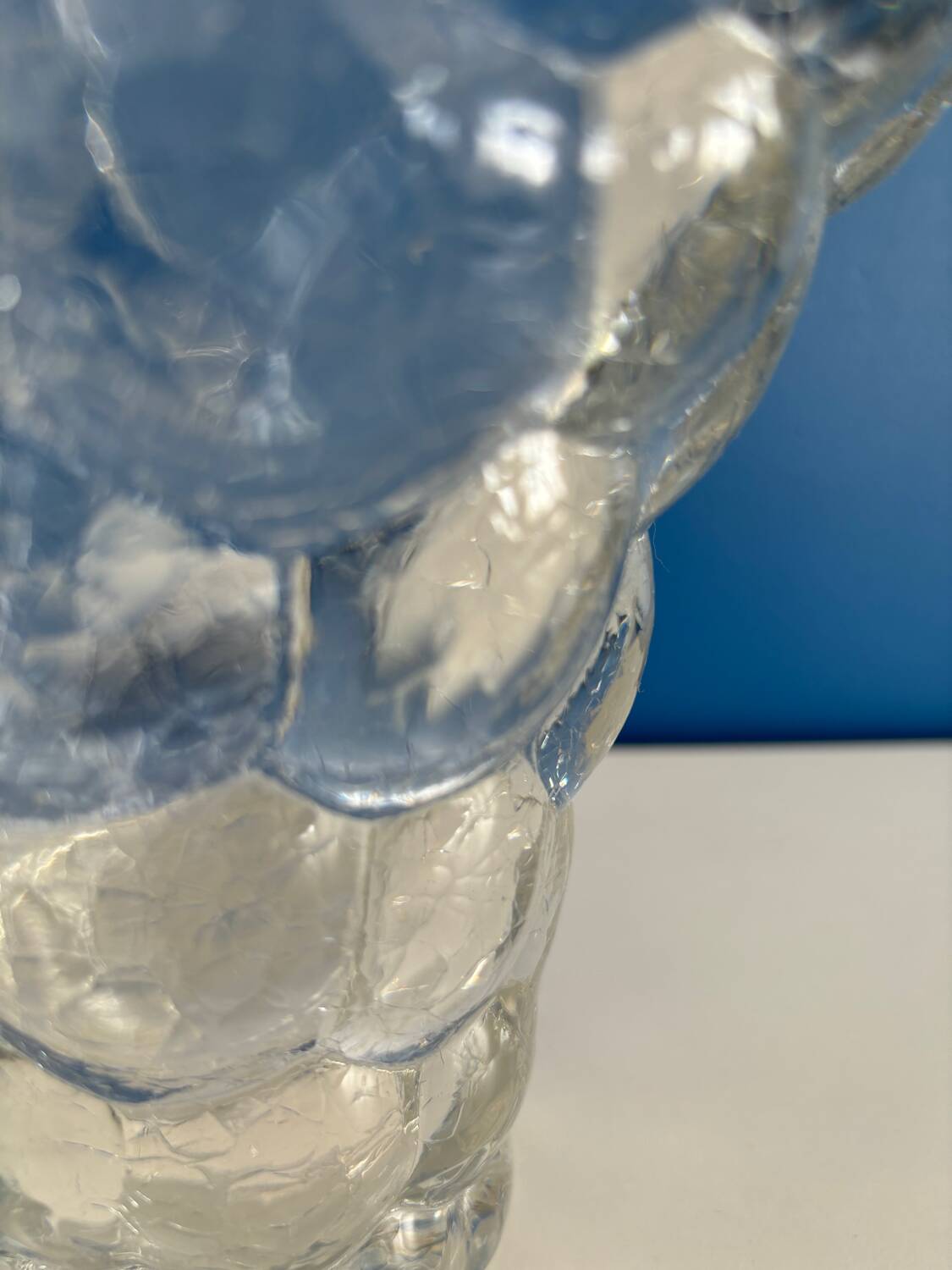 P Davesn honeycomb crystal vase, France