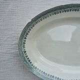 Plat ovale Terre de fer modèle Service Congo