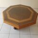 Octagonal oak coffee table