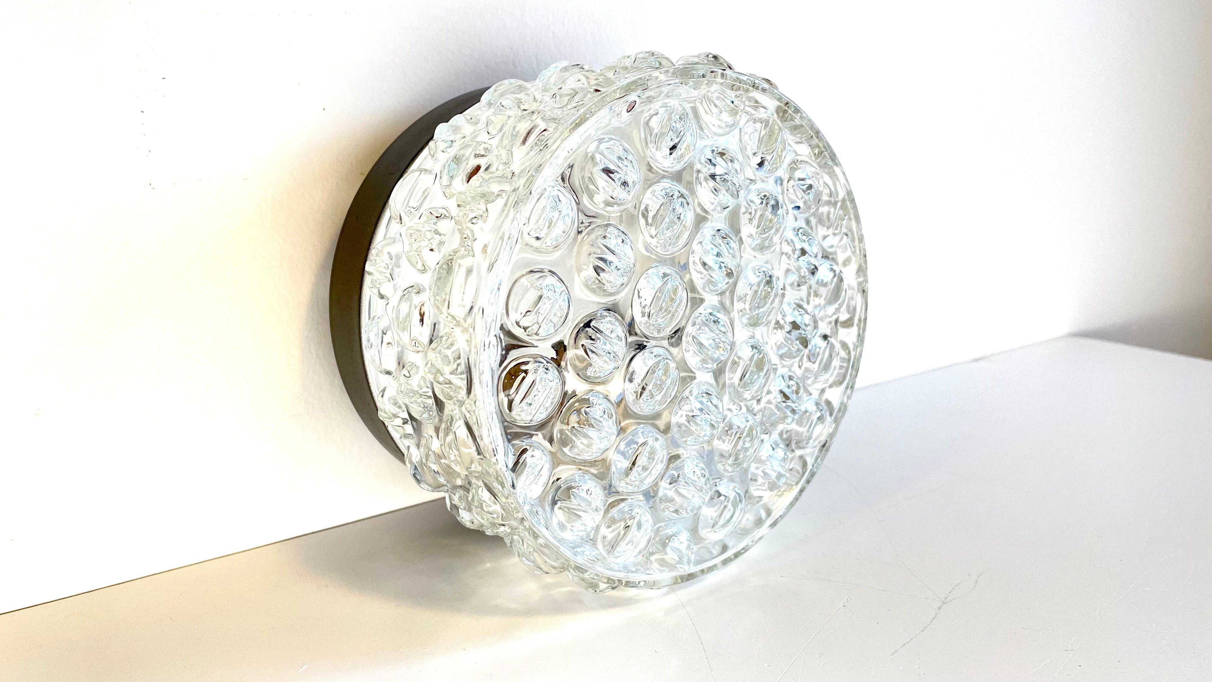 Ceiling lamp geometric design years 60s