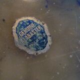 Alabaster and brass ashtray, Genuine Alabaster, vintage Italian circa 1960