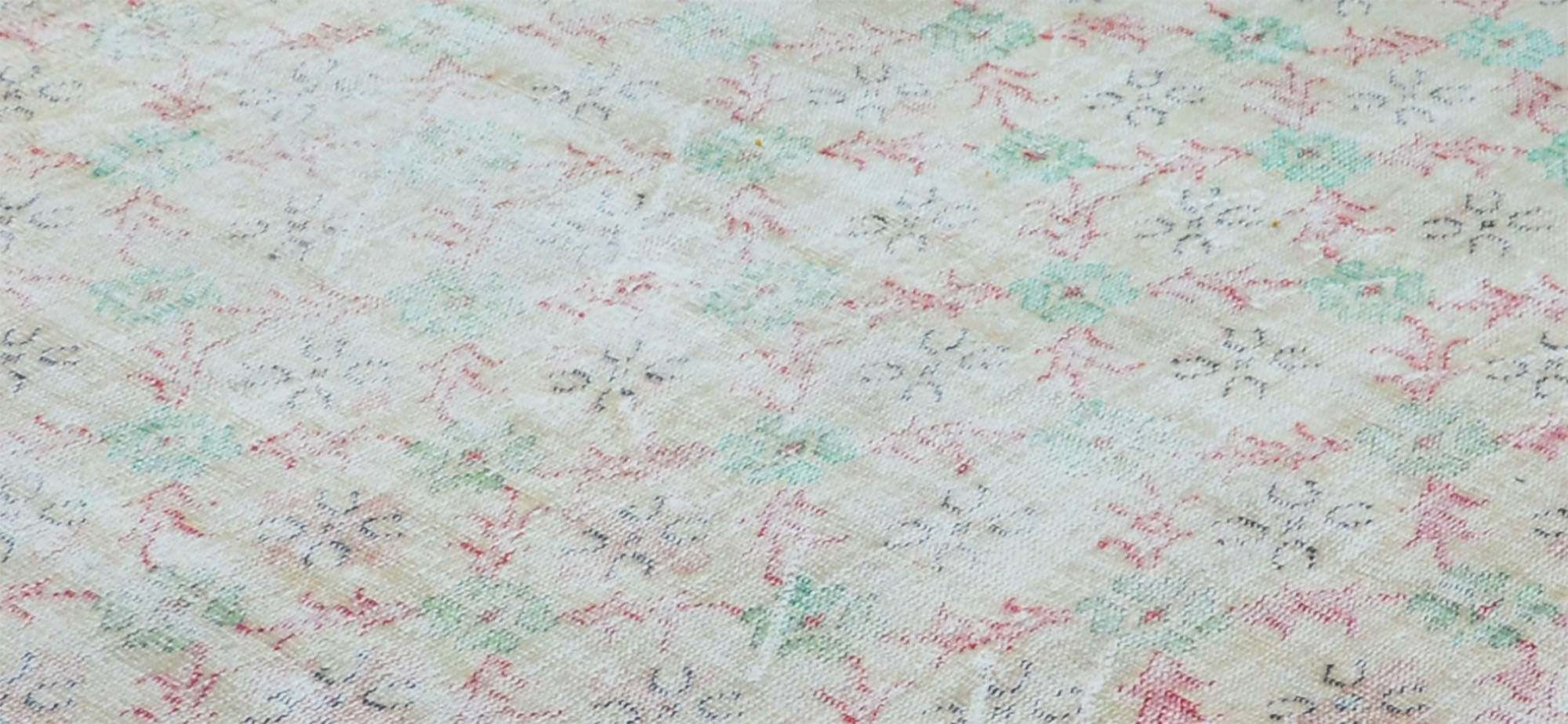 Anatolian handmade vintage rug 268 cm x 182 cm