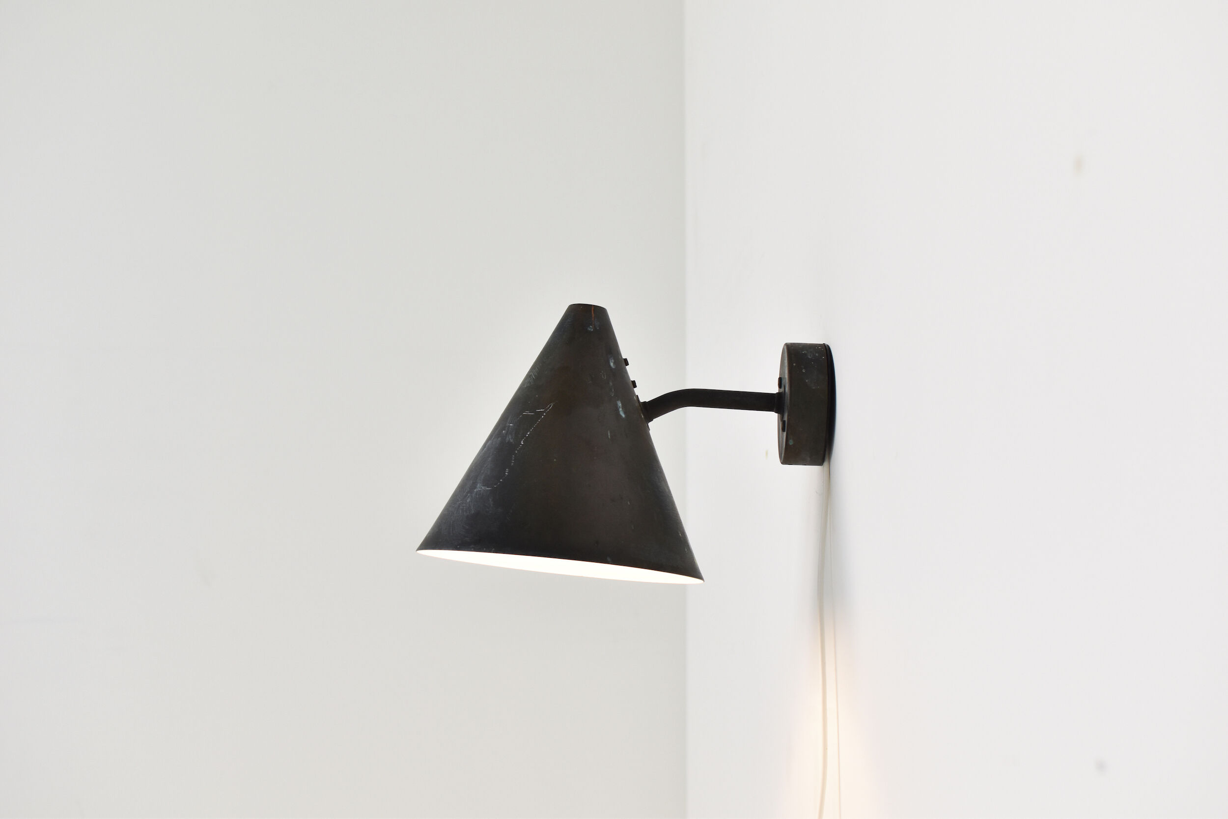 'Tratten' wall lamp by Hans Agne Jakobsson for AB Markaryd, Sweden 1950s.