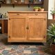 Grand Parisian buffet with billot and butterfly hinges, raw wood, 1930.
