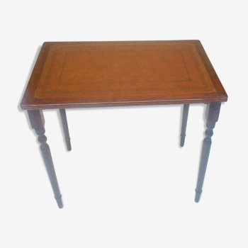 Table with leather top