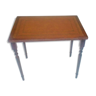 Table avec dessus cuir