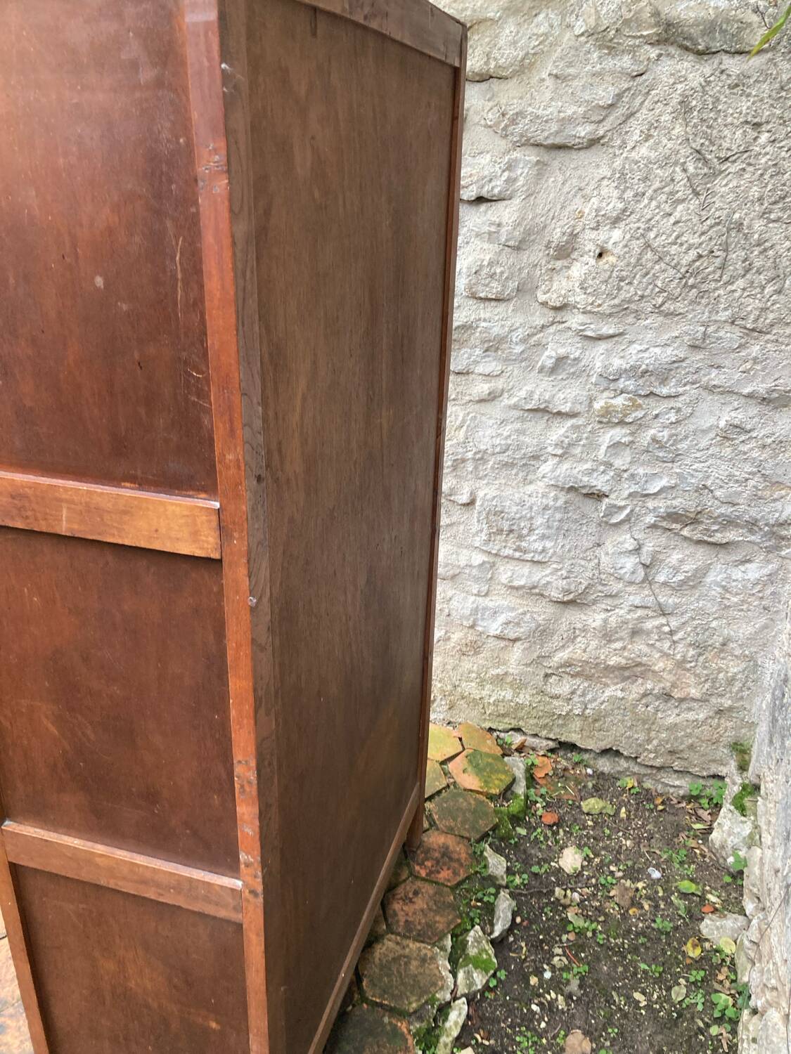 Vintage glass-fronted cabinet