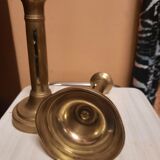 Pair of brass candlesticks