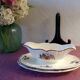 Set of 1 sauceboat and 1 dish, Sarreguemines Agreste