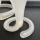 Trio of vintage soliflores vases in glass paste 70s