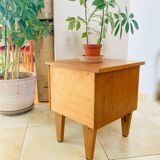 Art Deco oak bedside table from the early 20th century