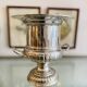 Silver-plated metal champagne bucket ice bucket