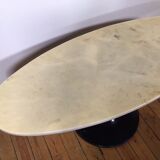marble coffee table on a tulip base