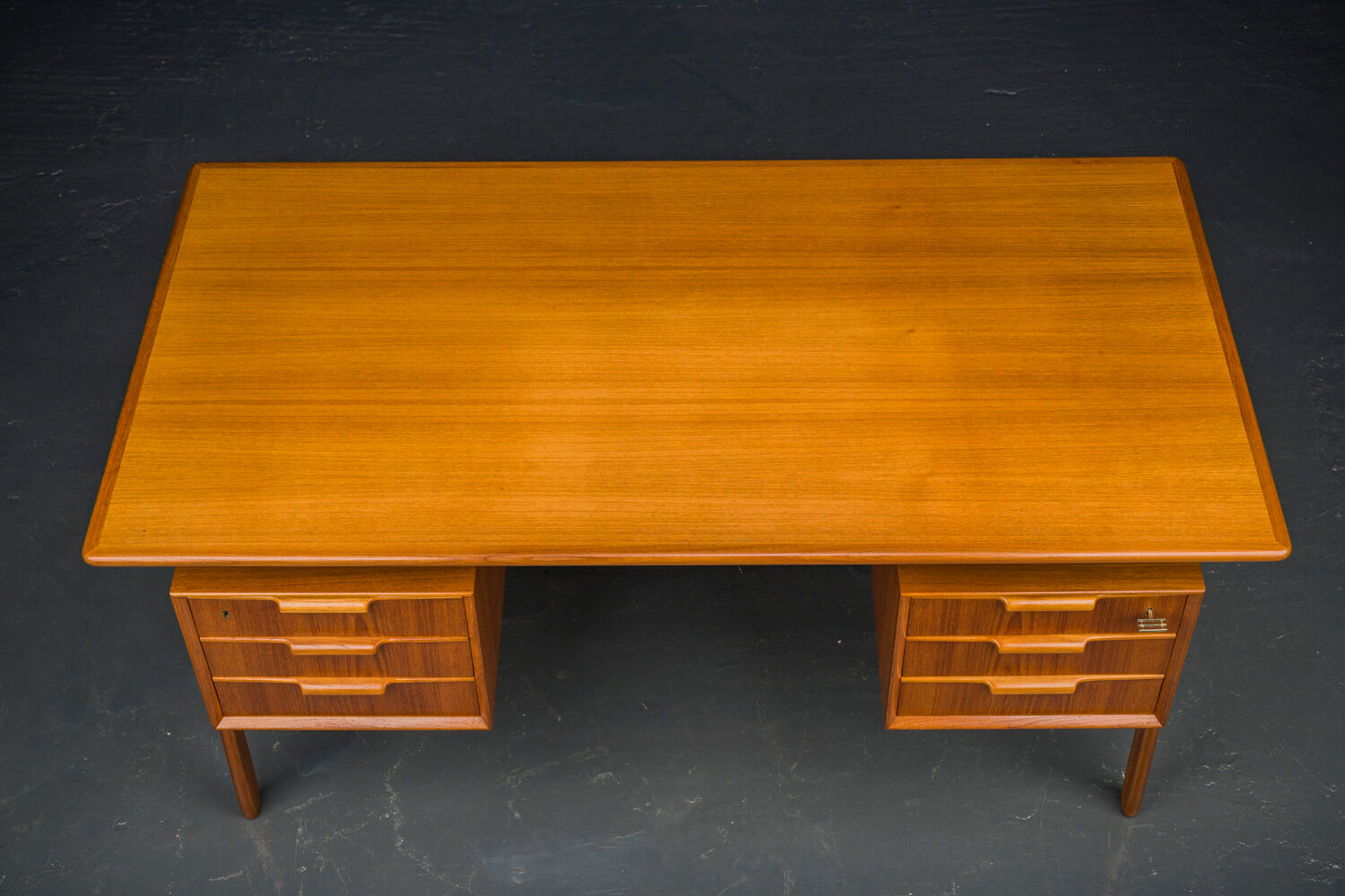 Mid-Century teak model 75 desk from Omann Jun, 1960s
