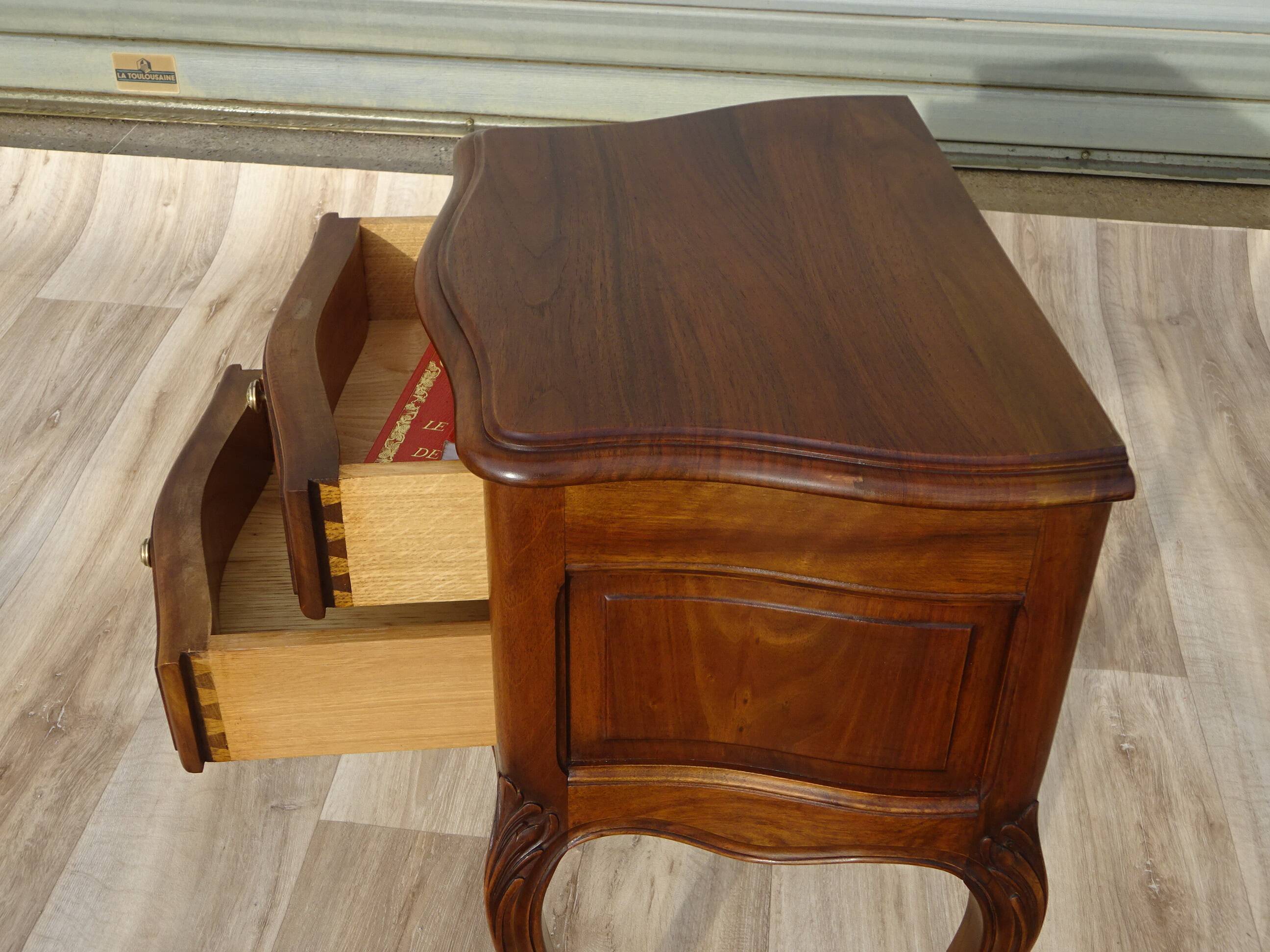 Louis XV bedside table in walnut