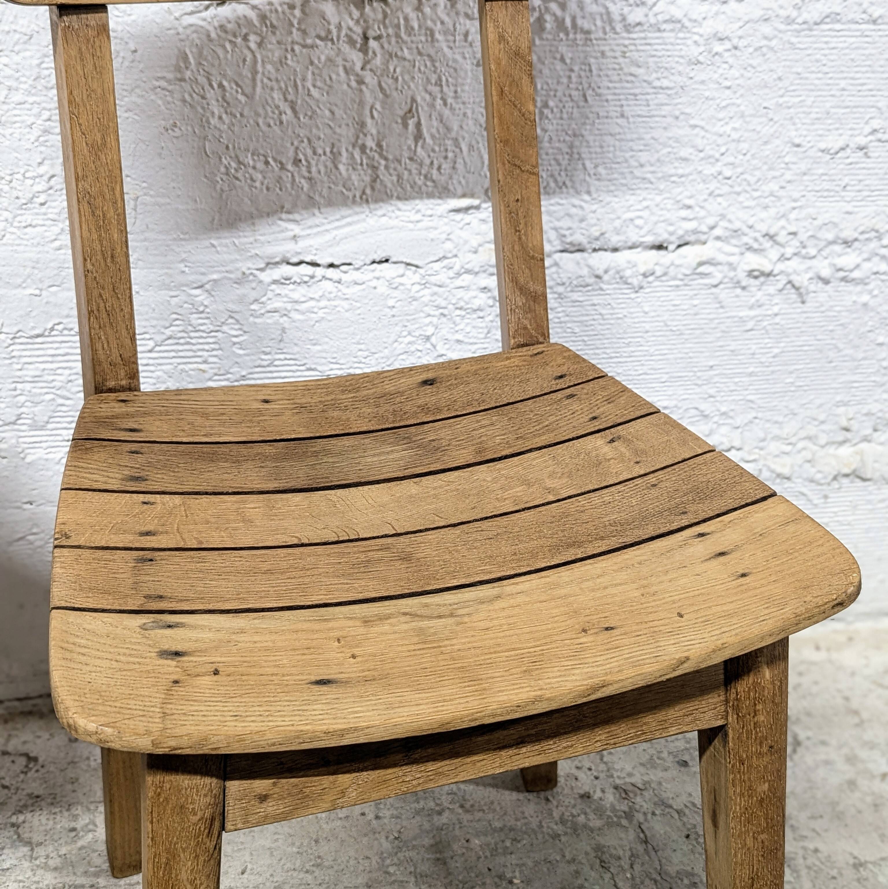 Pair of oak chairs