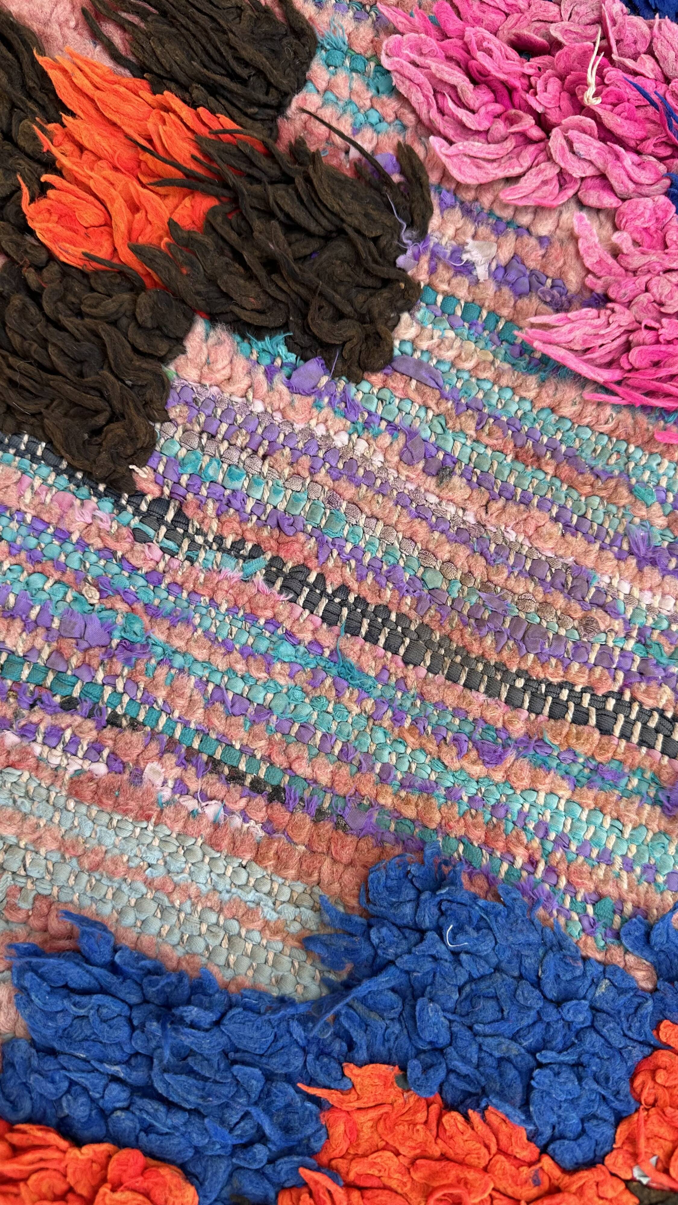 Colorful moroccan rug - 79 x 263 cm