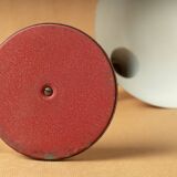 Desk lamp industrial design vintage 1950 1960 flexible red