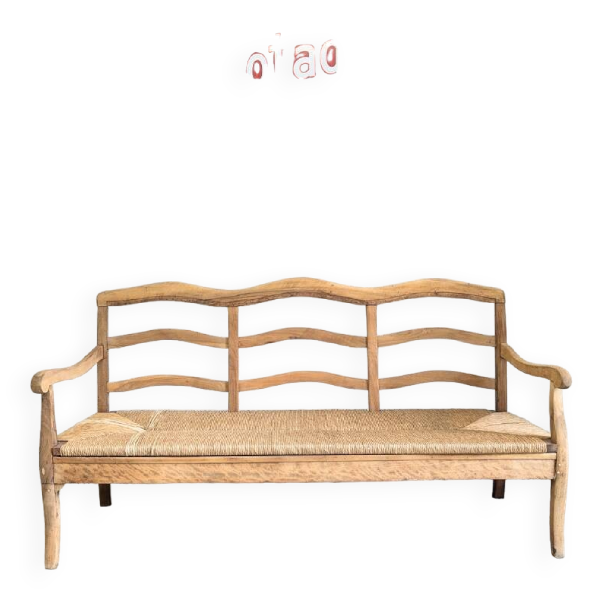 Radassier Armchair Bench Provencal Raw Wood Sofa