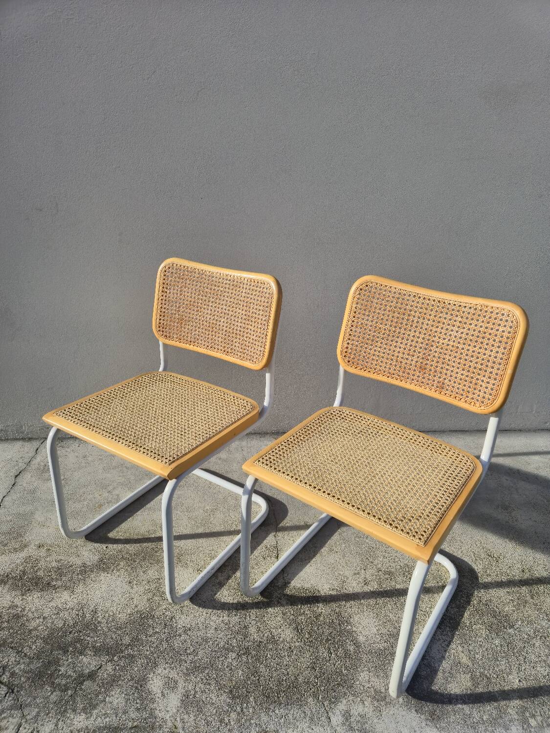 Paire de chaises Marcel Breuer modèle B32 vintage