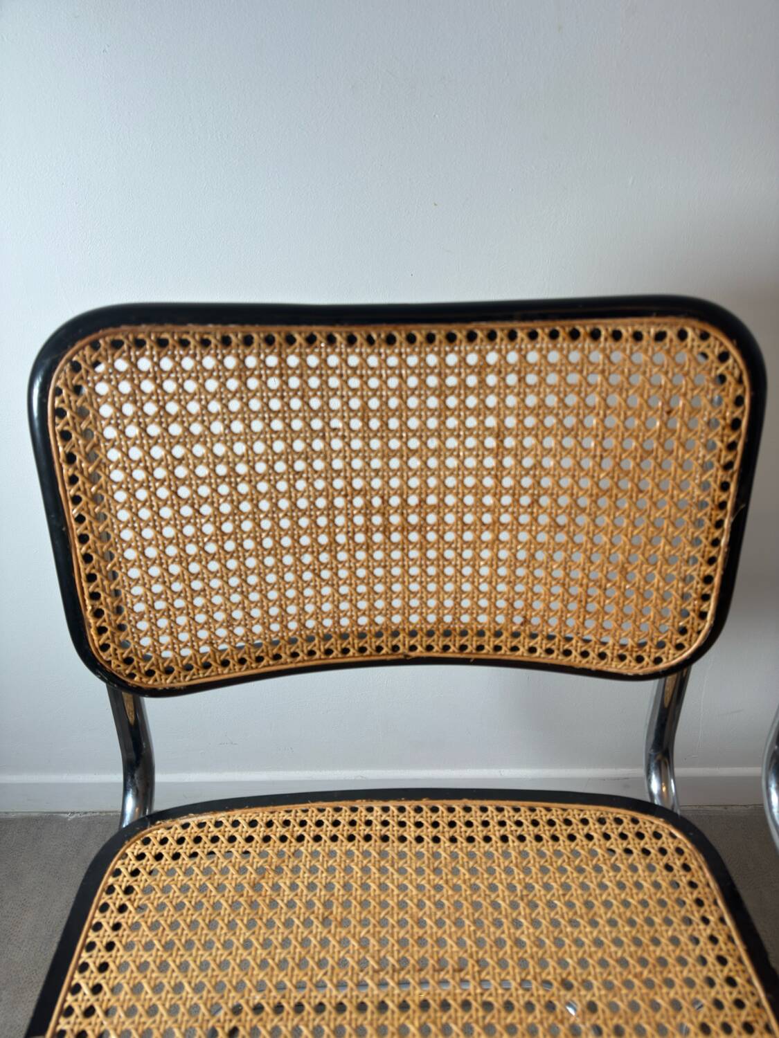 Paire de chaises Cesca B32 Marcel Breuer Made in Italy