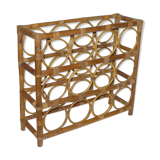 Bamboo rattan bottle holder