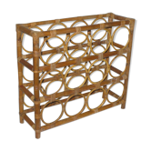 Bamboo rattan bottle holder