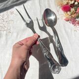 Couverts de service vintage style Rocaille