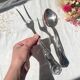 Couverts de service vintage style Rocaille