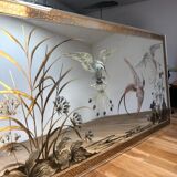 Mirror decorated with birds