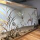 Miroir à décor d'oiseaux