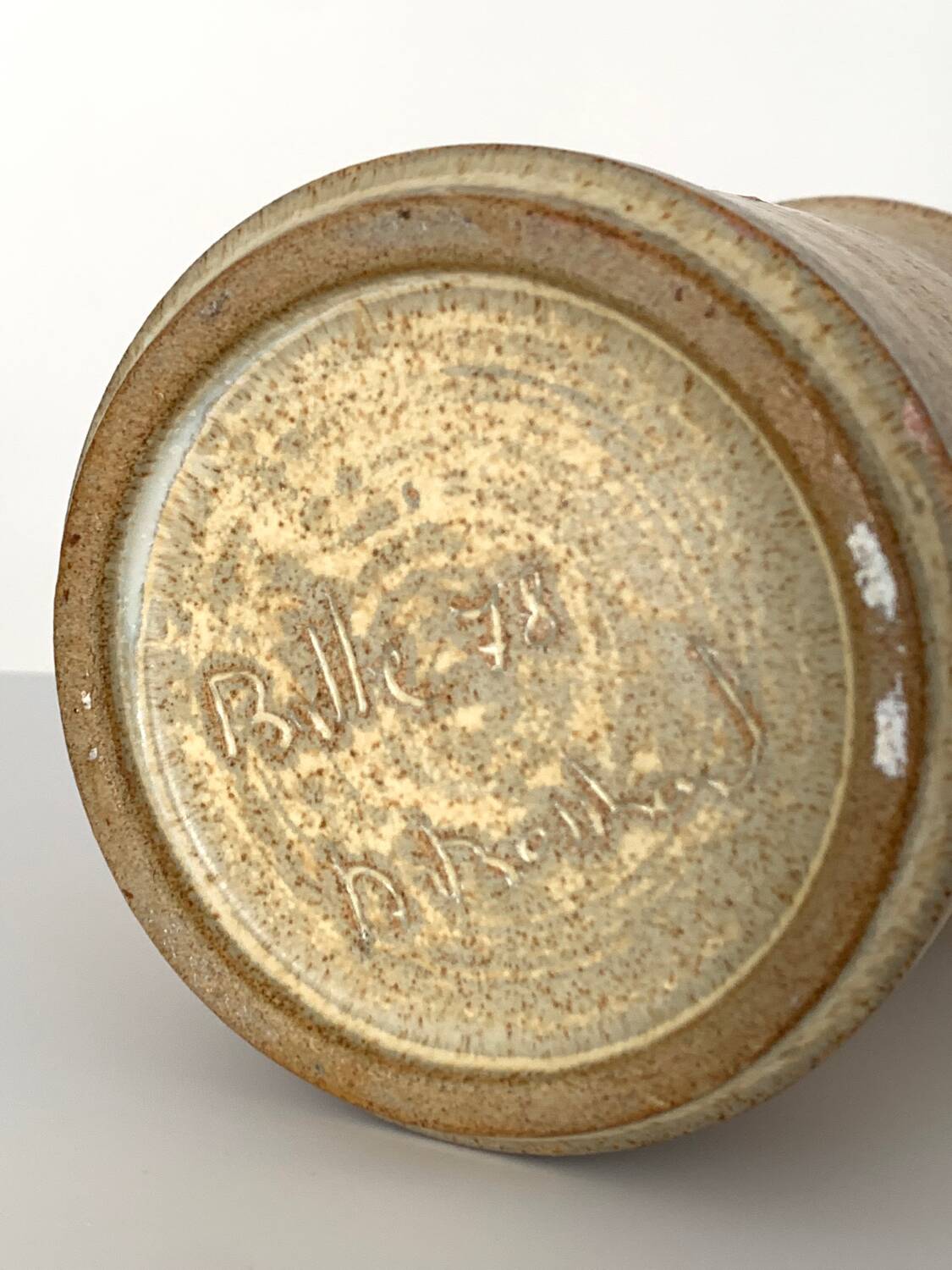 Ceramic pitcher from 1978 signed