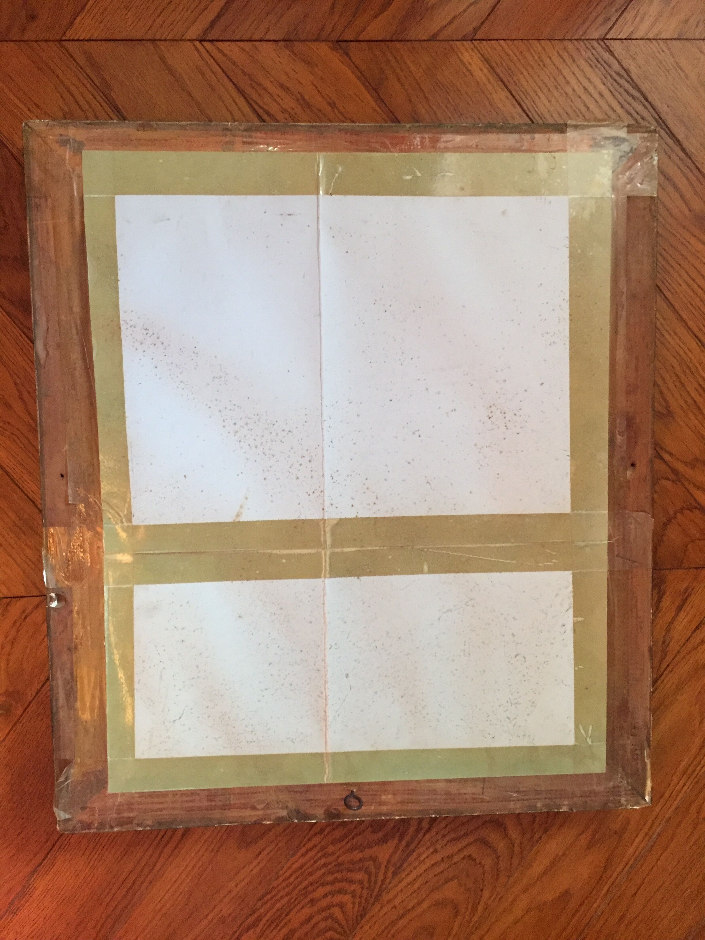 Mirror wooden gold 58x51cm