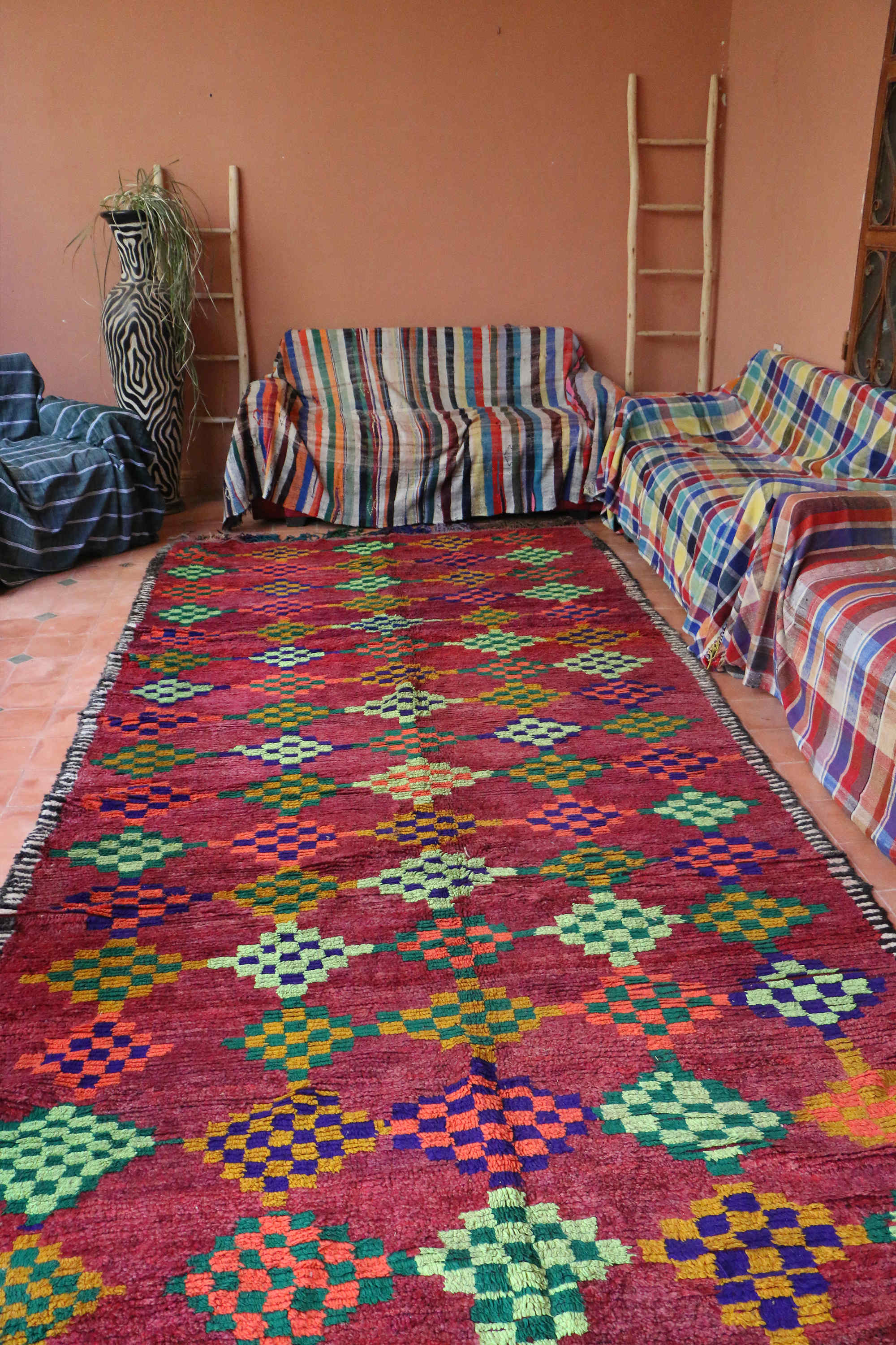 Moroccan carpet 191 x 415 cm