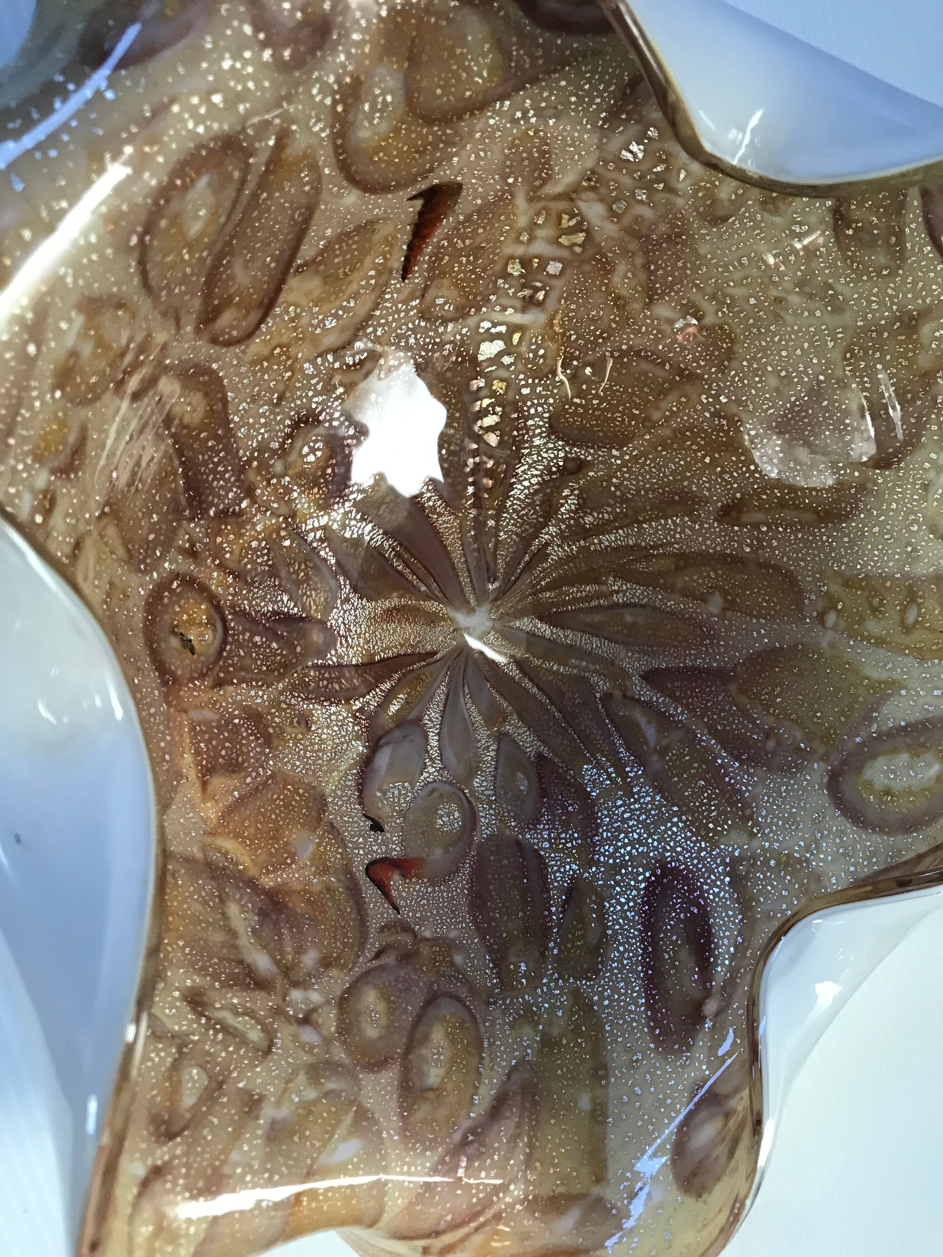Vide-poches en verre de Murano vintage