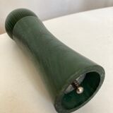 stained wood pepper mill 1970