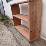 Workshop furniture shelves old wood shelving vintage industrial fir