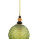Blown Murano Glass and Brass Pendant Lamp