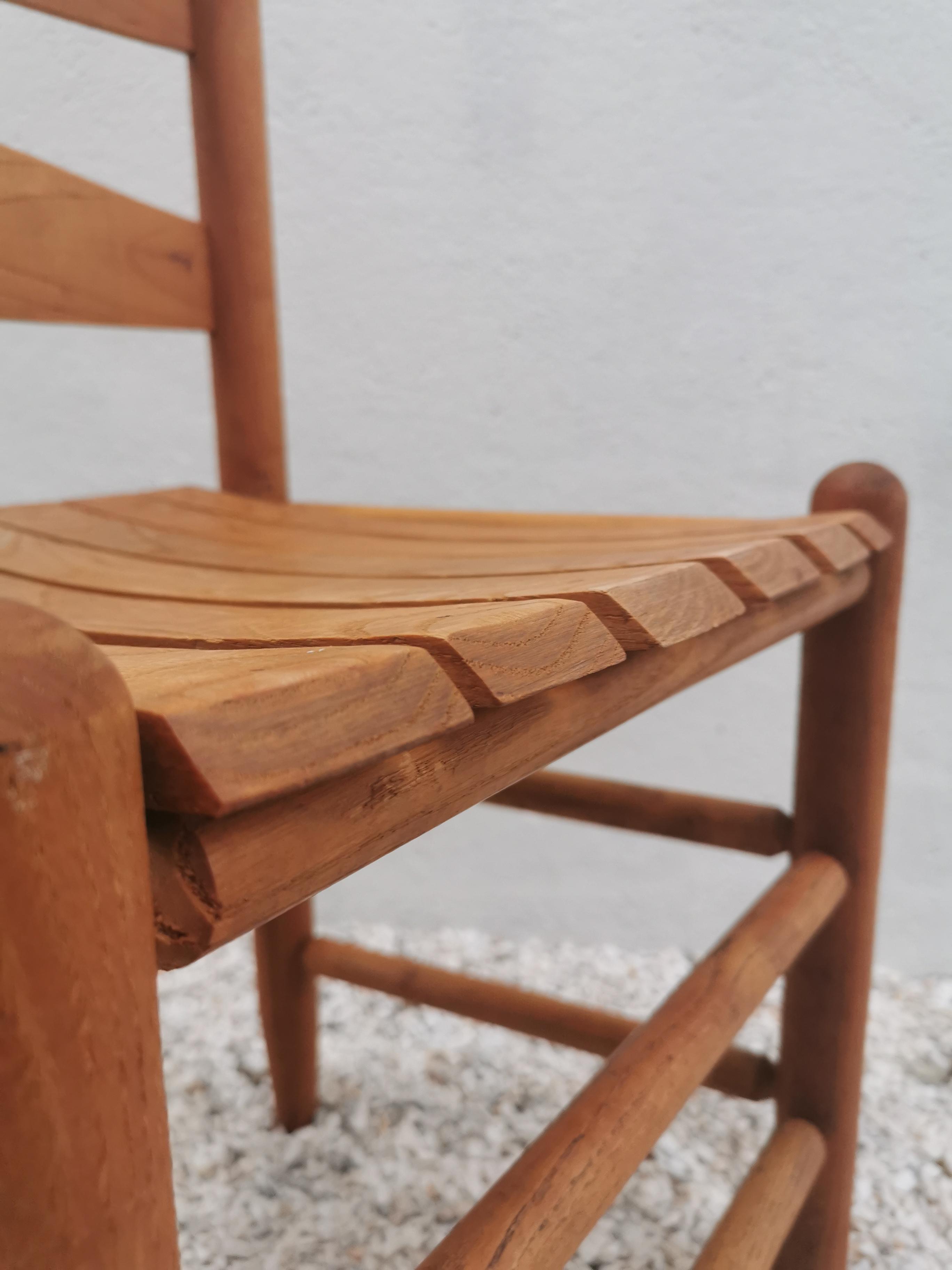 Mid-century pine chair