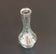 1970s Vase / Soliflore with body on shower stand Transparent glass