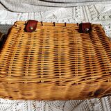 Old fisherman wicker backet