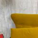 Yellow velvet sofa