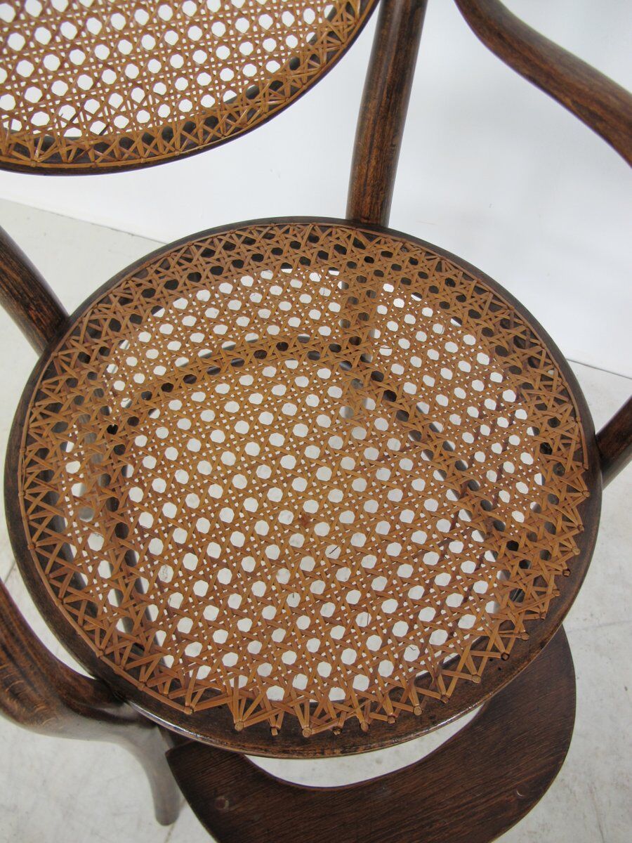 High chair for children in curved wood by Michael Thonet for Thonet