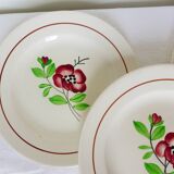 4 assiettes dessert de Digoin Sarreguemines modèle Beaucaire 210844