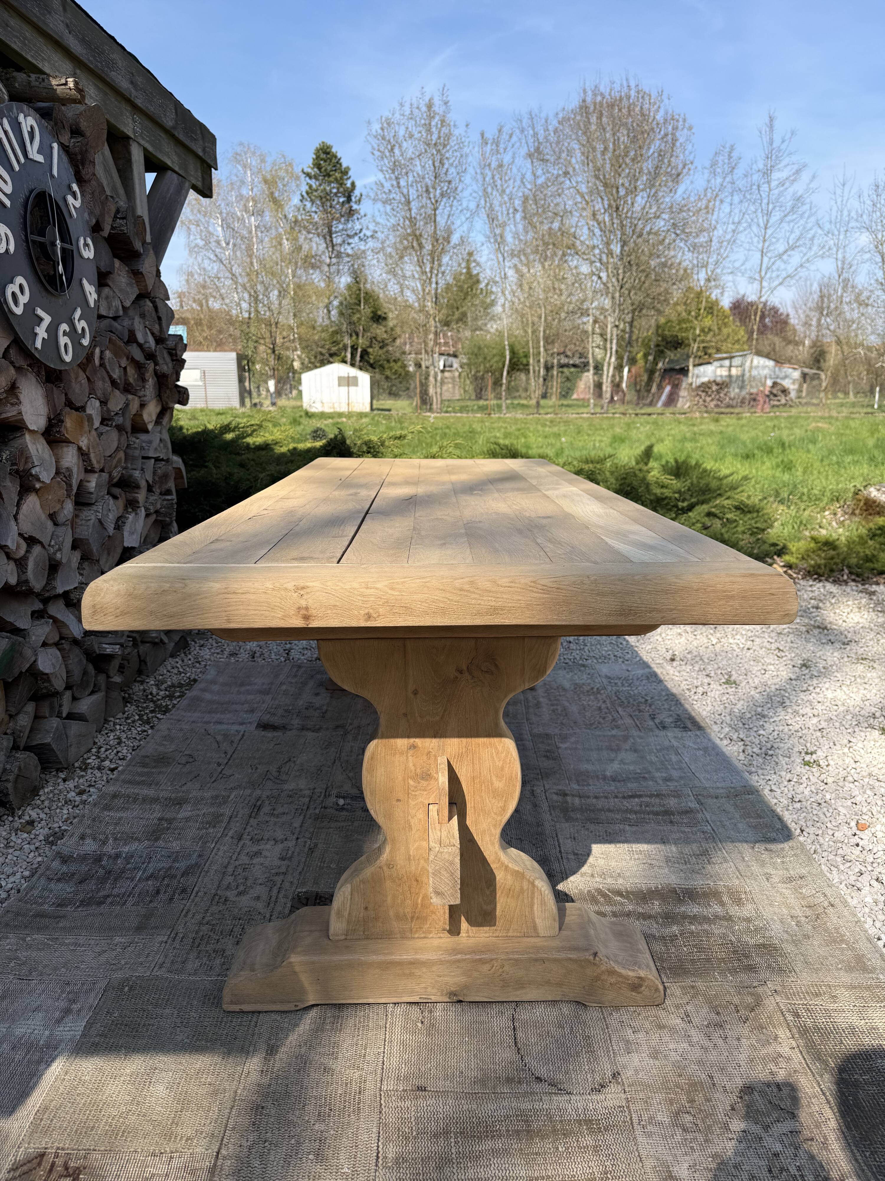 Monastery table made of solid oak.