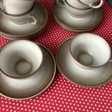 Tasses Salins France émaillé imitant le grès